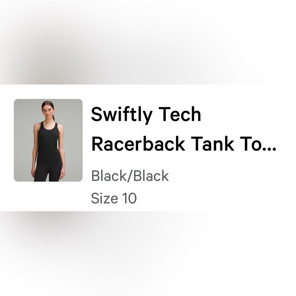 Lululemon Athletica Black Racerback Tank